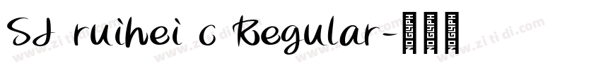 SJ ruihei c Regular字体转换